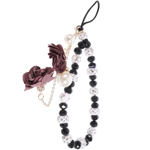 Pendentif Fleur Cristal Manquer Charme Téléphone Dragonne Antidérapante