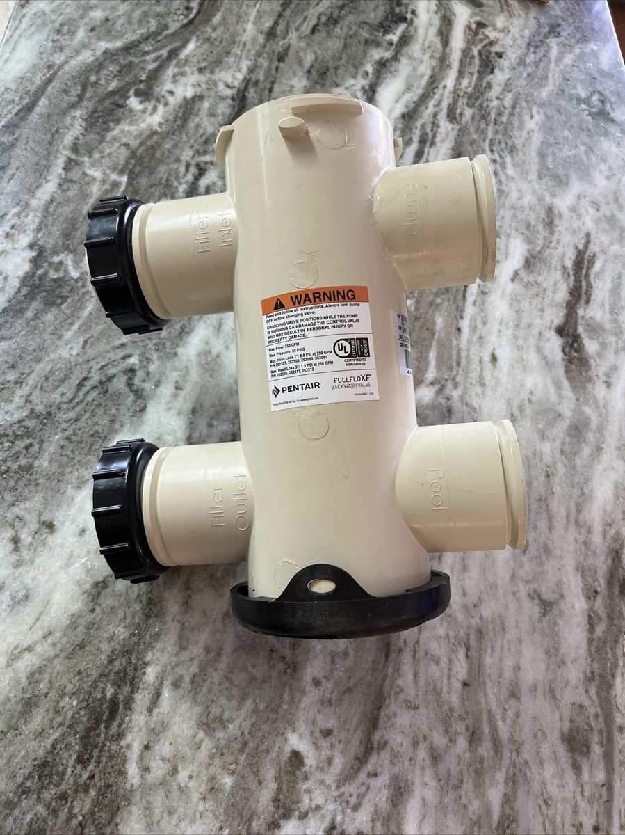Backwash Valve body Pentair FullFloXF, w/2
