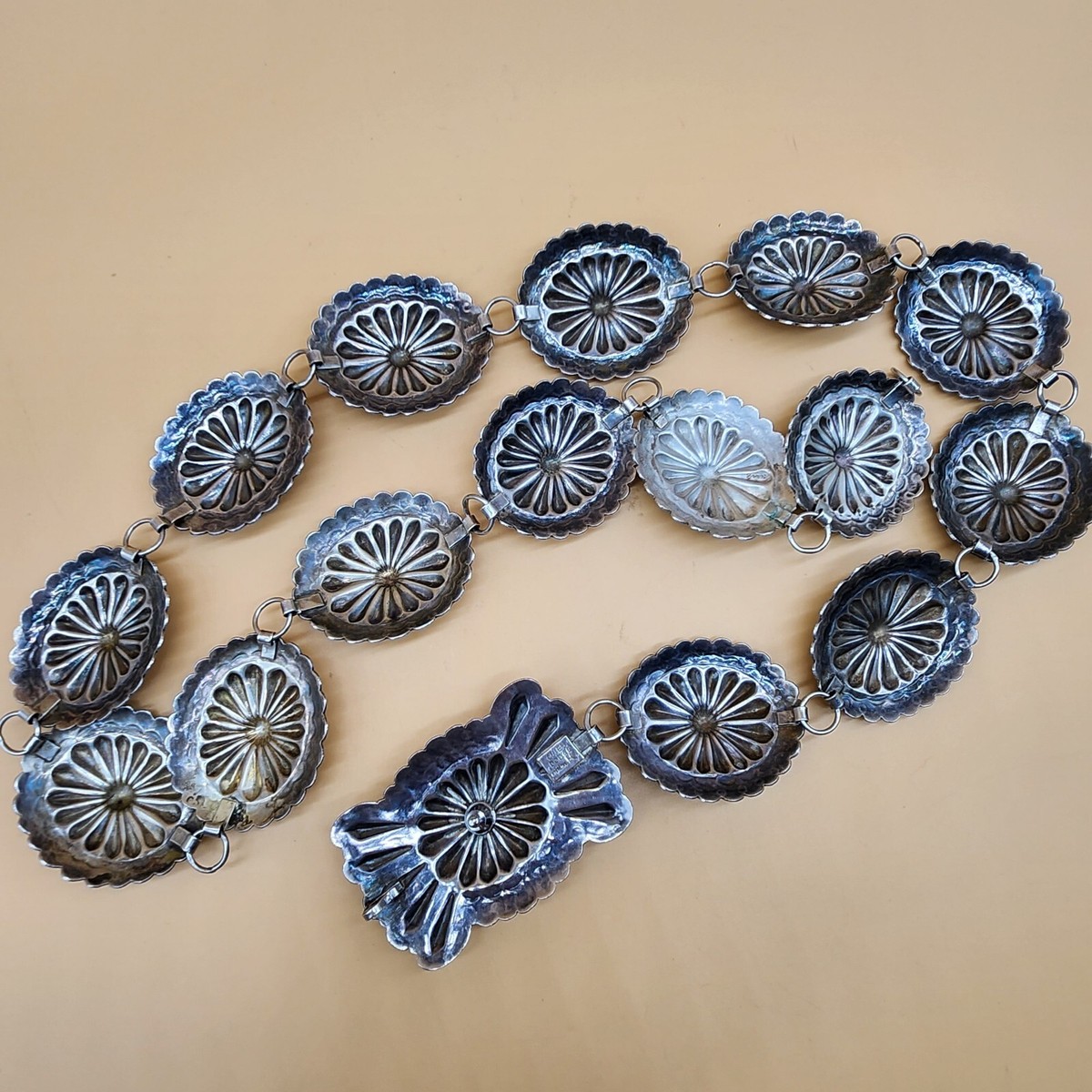 nach コッカトゥー リング　美品♡ Vintage 334g CHIEF DODGE Navajo Sterling Silver Onyx Native