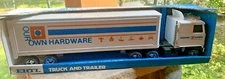 Vintage NOS Ertl Our Own Hardware #3984 Semi Truck Pressed Steel Original Box