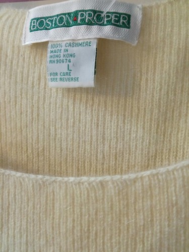 Boston Proper- 100% cashmere dress Size M needs a repair! - Picture 8 of 12