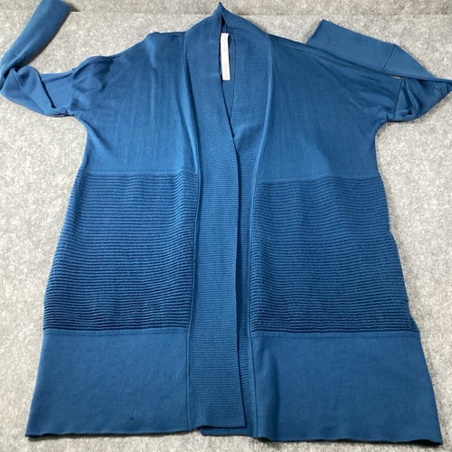 Lululemon Sit On Lotus Wrap II Blue Merino Wool Women’s Sz 10 Thumbholes *Flawed - Picture 7 of 18