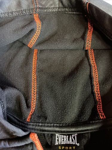 Everlast Sport size small 6/7 youth Black with orange zip up nylon hoodie - Picture 4 of 8