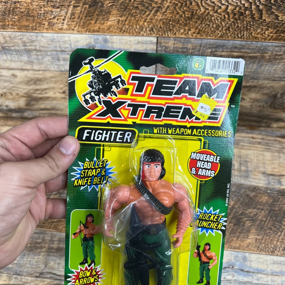 Figura de acción Team Xtreme KO Rambo Fighter Ja-Ru JARU con armas NUEVA Y SELLADA Foto 3 de 4