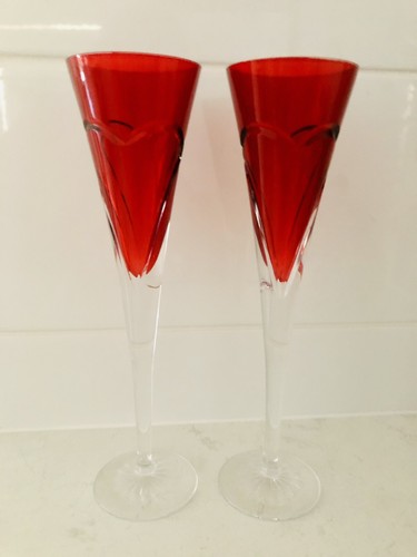 Waterford Crystal Glasses Crimson Love And Romance - Picture 5 of 7