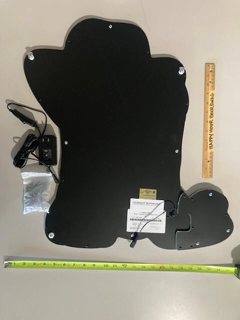 🔥Coors Light Motion Animated Country Boot LED borda iluminada placa de cerveja - Imagem 4 de 4