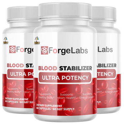 ForgeLabs- Cardiovascular Health, Blood Pressure & Sugar Support- 3 Bottles 
