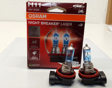 Like-new Osram H11 Night Breaker Laser 64211nl-2hb Halogen Headlight Bulbs 2x Like-new Osram H11 Night Breaker Laser 64211nl-2hb Halogen Headlight Bulbs 2x