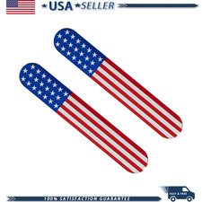 2pcs 3d Embossed Metal American Flag Car Emblem Adhesive Badge Univercolor Red 2pcs 3d Embossed Metal American Flag Car Emblem Adhesive Badge Univercolor Red