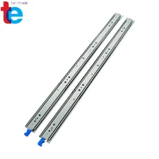 250lb Locking Slides 34" Full Extension Industrial Ball Bearing Runners