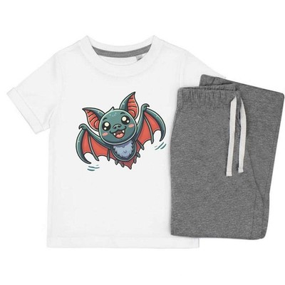 Kinder Nachtwäsche-/Pyjama-Set ''Cute Bat Flying'' (KP051632)