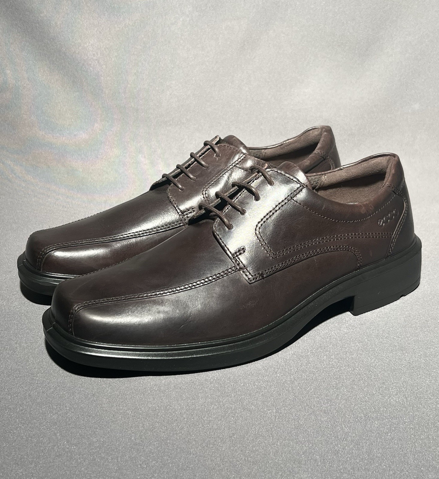 SAOLA Scarpe eleganti derby ECCO Helsinki 2 da uomo in pelle punta bici 8 8 5 taglia US NUOVE