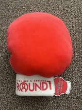 Large Round 1 Red Boxing Glove Plush 13.5" NEW NWT