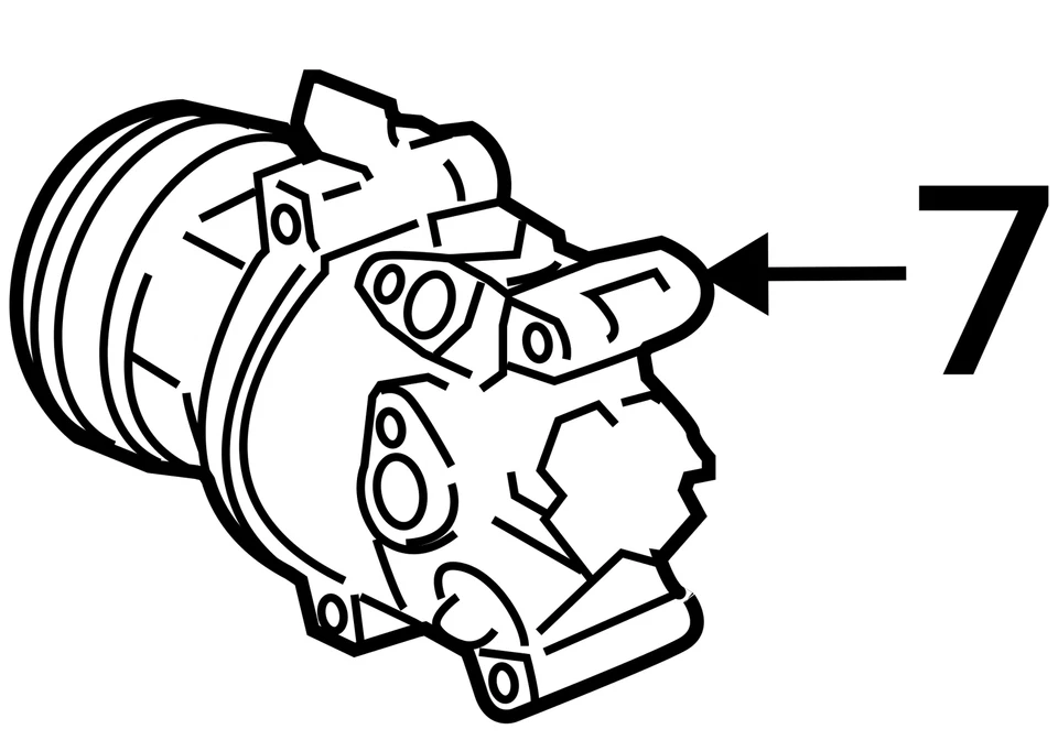 Compresor de aire acondicionado compatible con 08-14 SCION XD 25578576 Foto 4 de 4