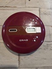 Craig CD2808 Personal CD Player - Red/Maroon - Tested Working - Eli Wolfe 85