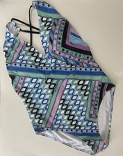 Emilio Pucci Vivara Cotton Swimsuit One Piece Bodysuit IT 46 US Medium M