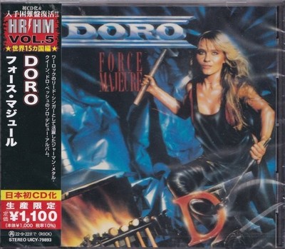Doro Pesch Force Majeure Japan Limited Edition CD Factory Sealed Rare Hard Rock