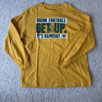 NDSU Bison North Dakota Football gold/green ESPN game day men's XL shirt 6018cl