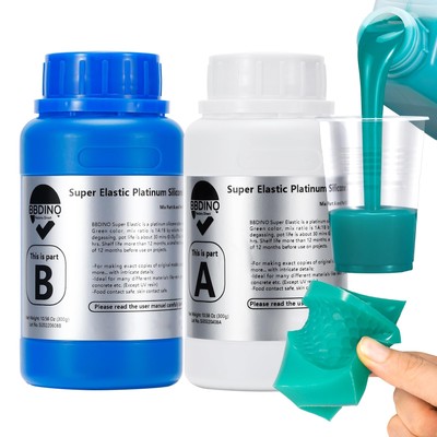 Bbdino Silicone Mold Making Kit, Super Elastic Liquid Silicon For Mold