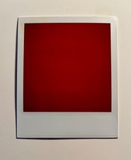 1 x Polaroid, Red, SX 70, Color Photo, fotografia, immagine istantanea, arte