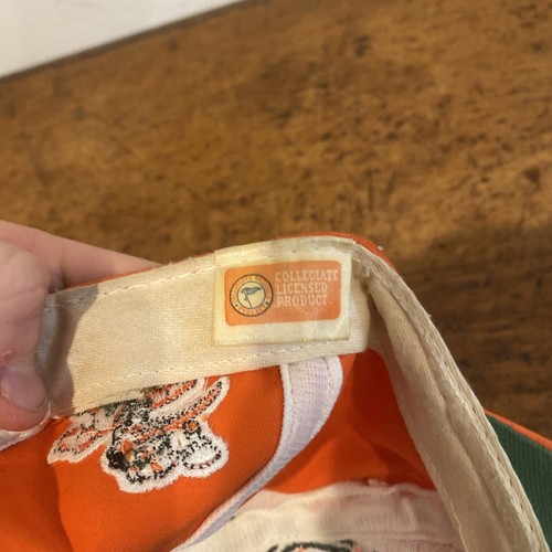 Miami Hurricanes Swirl NCAA Sports Vintage Snapback Hat Cap Twins Enterprises - Picture 7 of 10