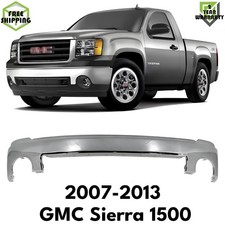 Oe Replacement Bumper Chrome Steel For 2007-2013 Gmc Sierra 1500