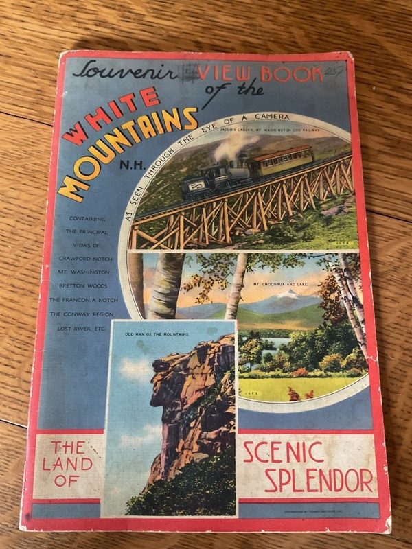 White Mountains souvenir picture book - 1940 Vintage