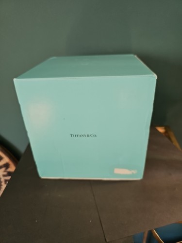 Ciotola in cristallo ritirata Tiffany & Co. tre pannelli con scatola originale - Foto 13 di 14