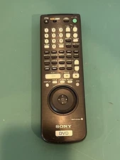 Sony RMT D121A Black Remote Control DVD Control Playback Buttons Numeric Keypad