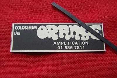 COLOSSEUM USE ORANGE AMPLIFIERS 1971 ORIGINAL VINTAGE ADVERT