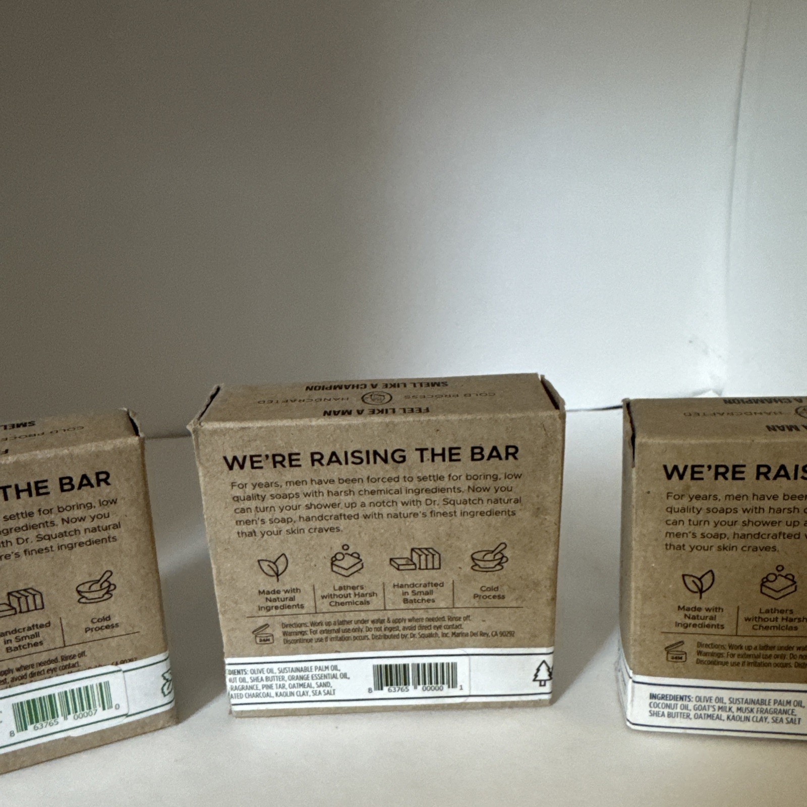 Dr. Squatch Spearmint Basil Pine Tar Deep Sea Goat Milk 5 Oz. New Lot 3