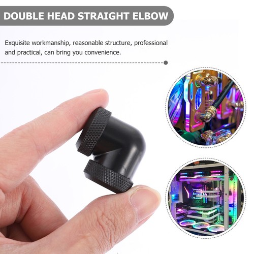 2 PCS Coude Refroidissement Par Eau Rallonge Rotative À 90 Degrés - Afbeelding 7 van 12