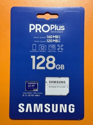 Samsung Pro Plus Micro SD 128 GB - Brand New Sealed