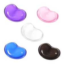 Silicone Heart-shaped Wrist Pad Wavy Comfort Gel Hand Computer Mouse Support Pad