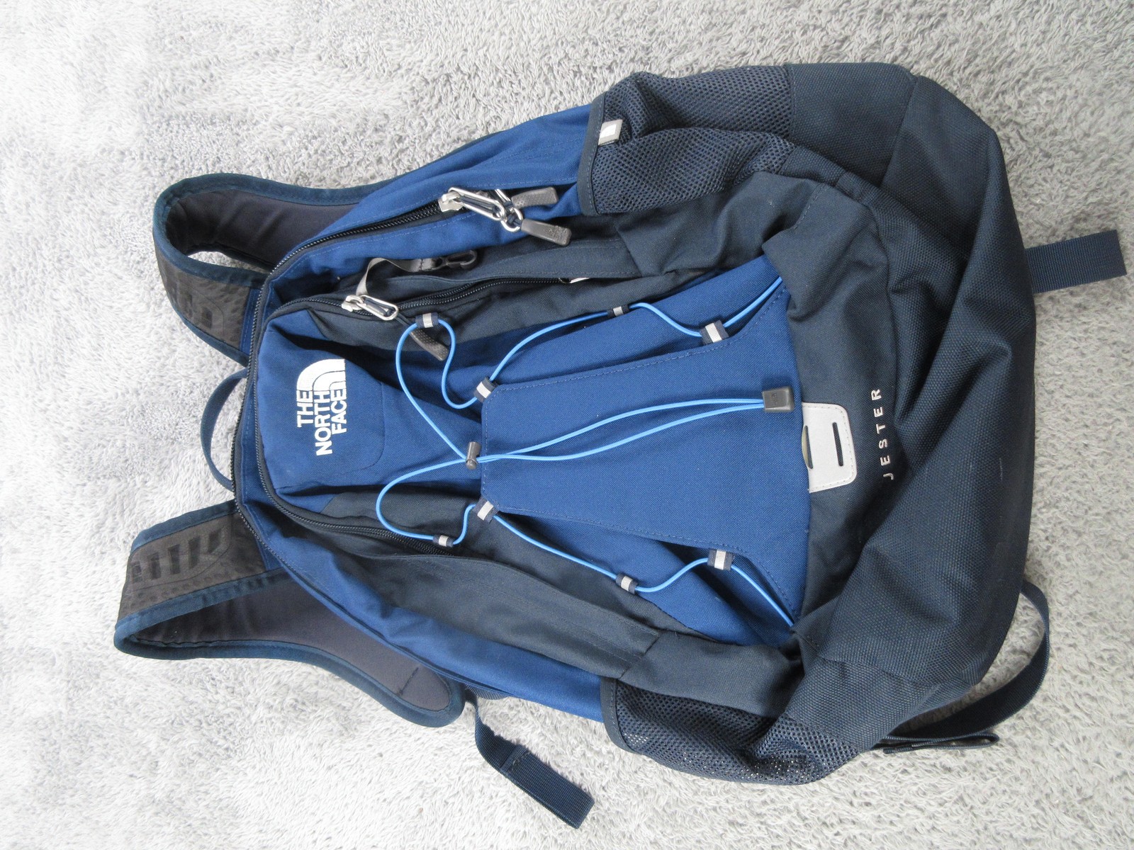 Blue 19" Laptop Daypack Men School Travel Bag