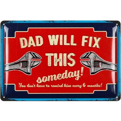 LANOLU Retro Blechschild Dads Garage, Papas Service Schild 20x30cm