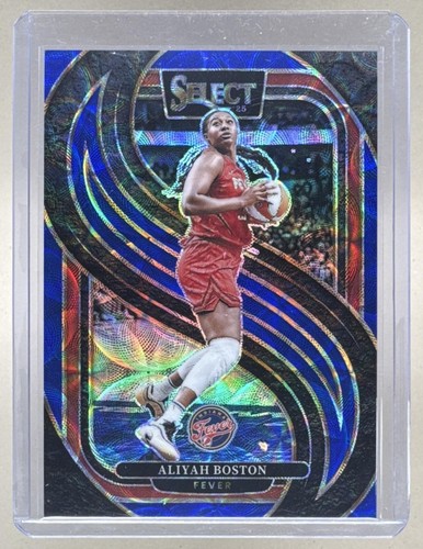 Aliyah Boston 2025 Panini WNBA Select #145 Blue Scope Prizm Premier Level /199