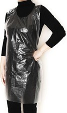 Disposable Aprons 50 Count Transparent Plastic 23.6 x 37.4 Inches Individually