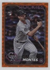 2024 Topps Series 1 Orange Crackle Foil 245/299 Coco Montes #92 0zb7