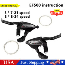 For Shimano ST-EF500 3/7/8 speed MTB Bike Brake Levers Shifter EF500 US