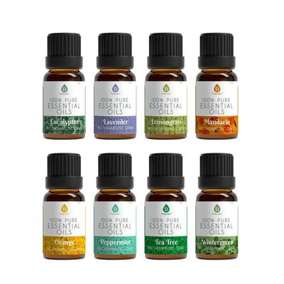 8 pack of 100% Pure Essential Aromatherapy Oils