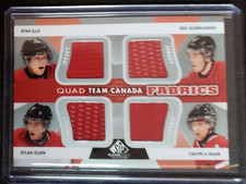 2012-13 SP Game Used Hockey. TC-39 QUAD TEAM CANADA FABRICS.