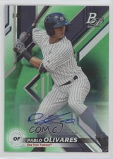 2019 Bowman Platinum Green Foil 84/99 Pablo Olivares #TOP-38 Auto 0v9m