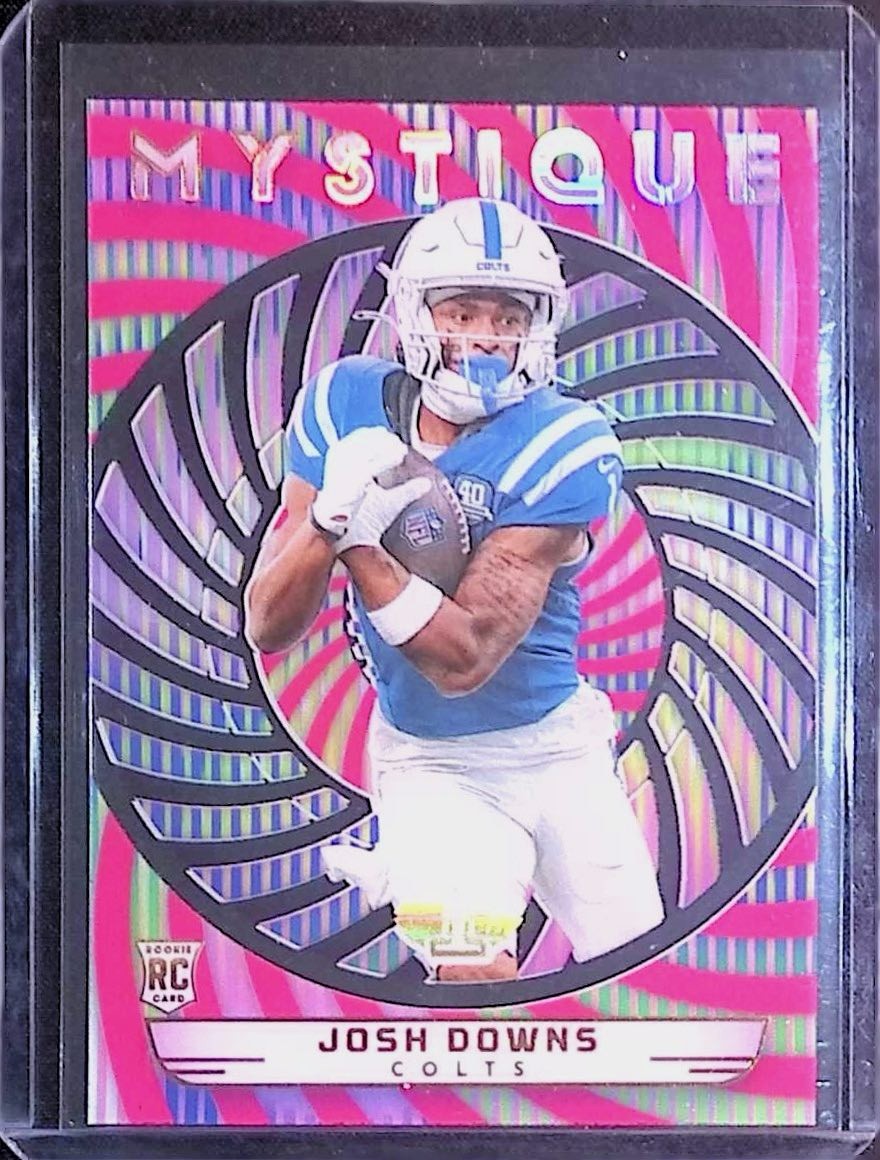 2023 Panini Illusions #21 Josh Downs Mystique Pink #/399