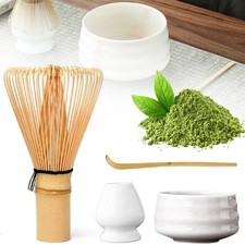 4XMatcha Tee Set / Teeschale Matchaschale / Matchabesen Bambusbesen Besen DE