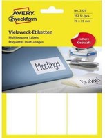 Avery Zweckform Vielzwecketikett 3329 76X39Mm Weiß 192 St./Pack.