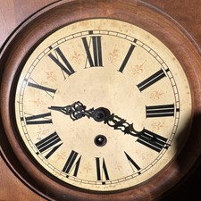 VINTAGE OVEROCEAN CLOCK COMPANY PEND. WALL CLOCK W.GERMANY, WORKS No Key