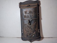 Antique Cast Iron Letter Mail Box U.S. Mail E...