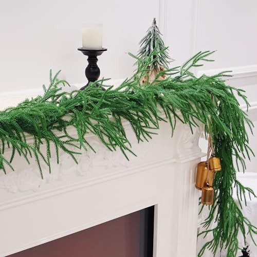 PCS 9FT Christmas Garland Norfolk Pine Garland Real Touch 9FT Normal 2