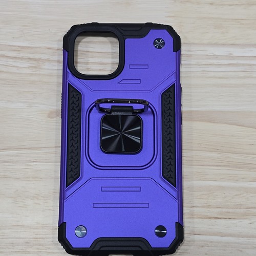 Handyhülle für iPhone 15 6,1" Hart Lila Robust mit Ständer - Bild 3 von 10